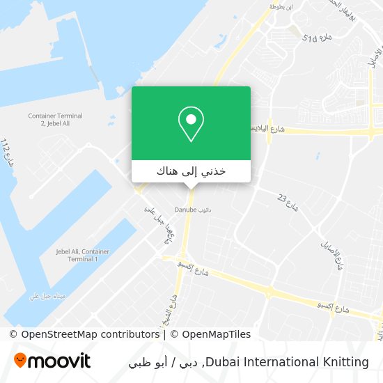 خريطة Dubai International Knitting