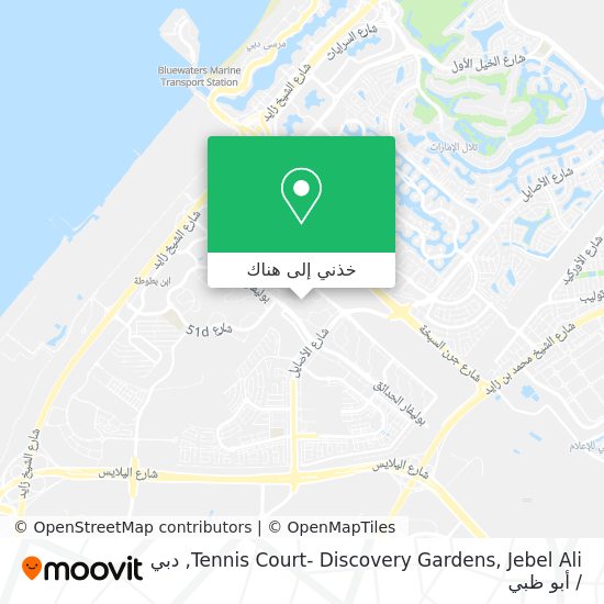 خريطة Tennis Court- Discovery Gardens, Jebel Ali