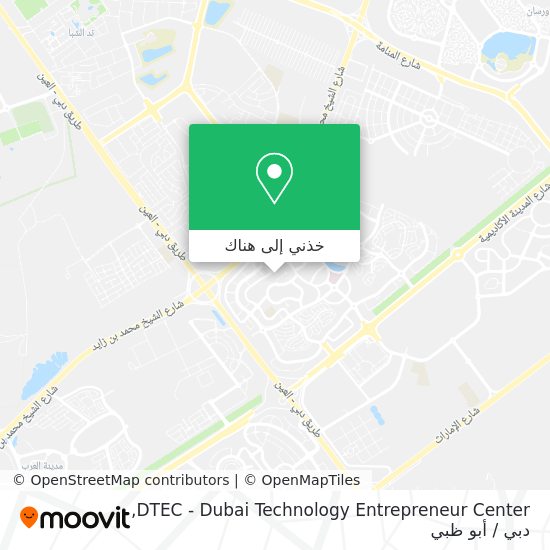 خريطة DTEC - Dubai Technology Entrepreneur Center