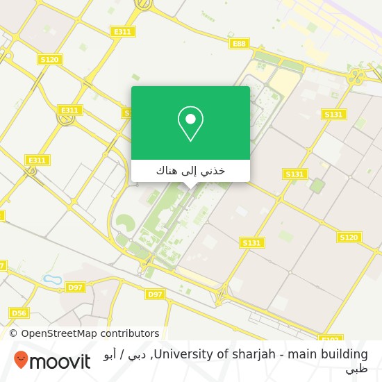 خريطة University of sharjah - main building