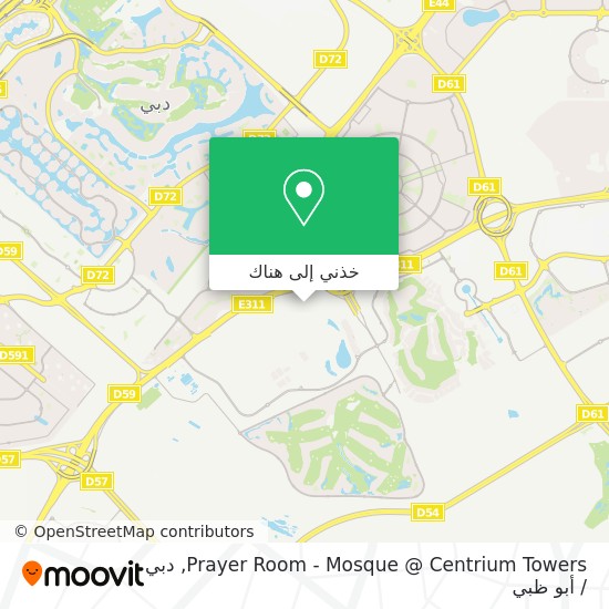 خريطة Prayer Room - Mosque @ Centrium Towers