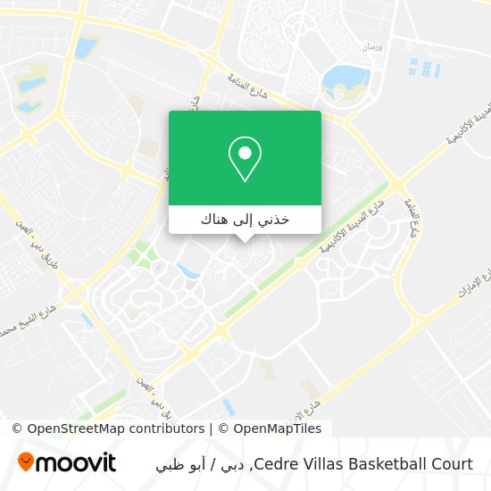 خريطة Cedre Villas Basketball Court