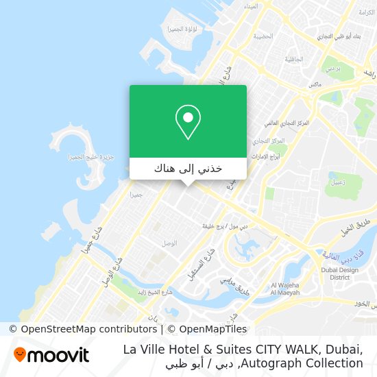 خريطة La Ville Hotel & Suites CITY WALK, Dubai, Autograph Collection