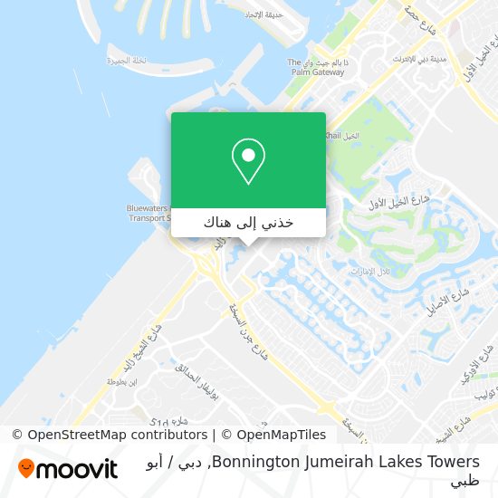خريطة Bonnington Jumeirah Lakes Towers