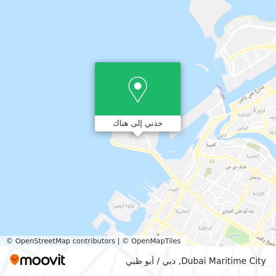 خريطة Dubai Maritime City