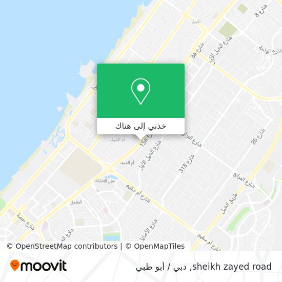 خريطة sheikh zayed road