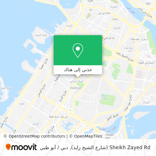 خريطة Sheikh Zayed Rd (شارع الشيخ زايد)