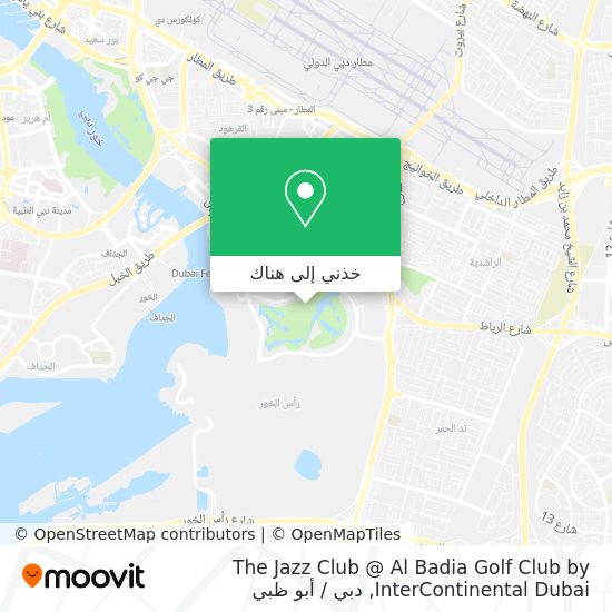 خريطة The Jazz Club @ Al Badia Golf Club by InterContinental Dubai