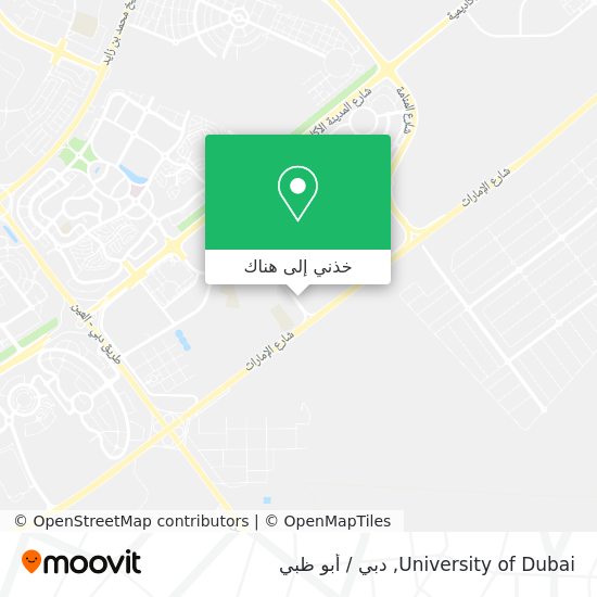 خريطة University of Dubai