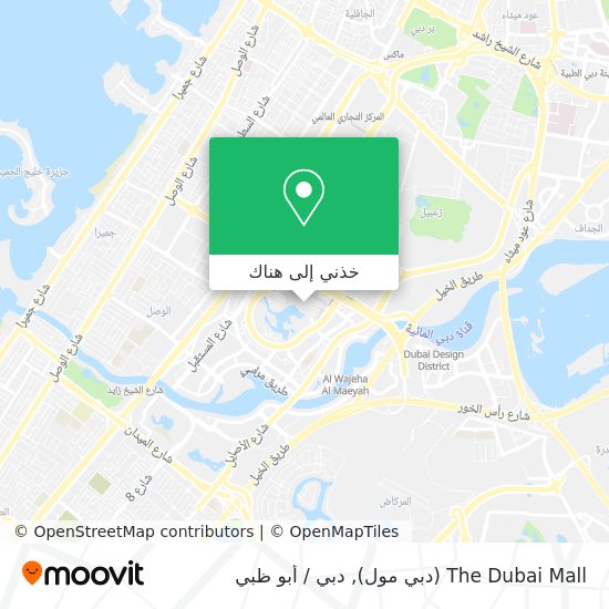 خريطة The Dubai Mall (دبي مول)