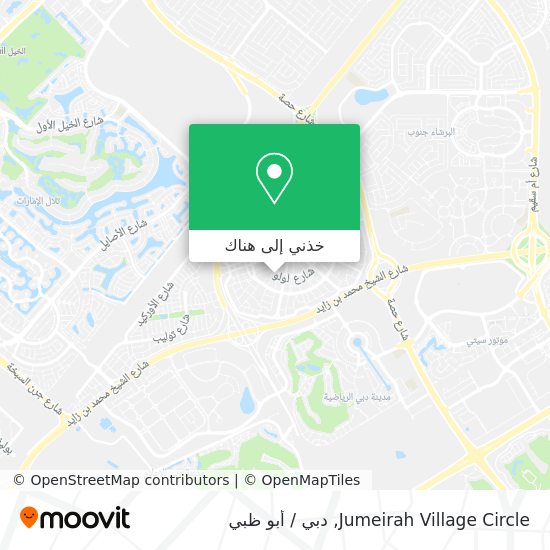 خريطة Jumeirah Village Circle