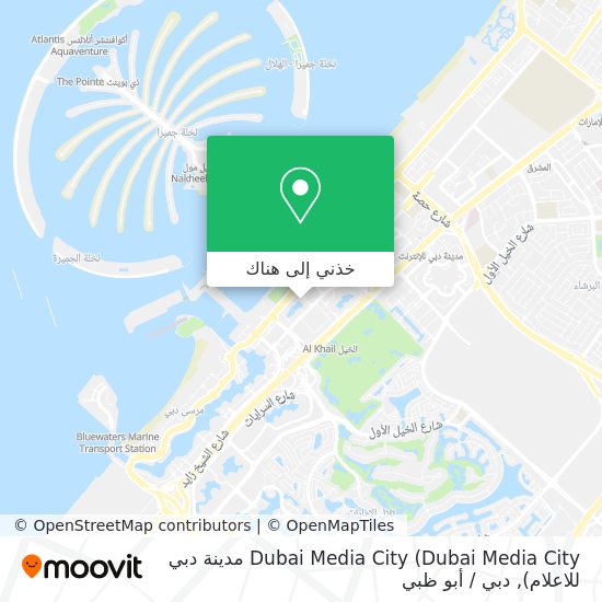 خريطة Dubai Media City (Dubai Media City مدينة دبي للاعلام)