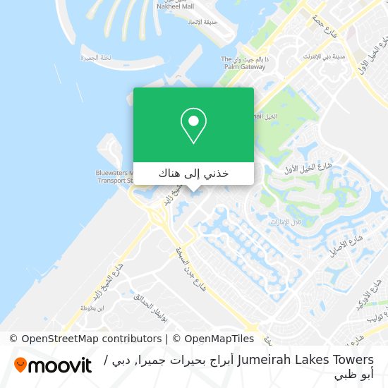 خريطة Jumeirah Lakes Towers أبراج بحيرات جميرا