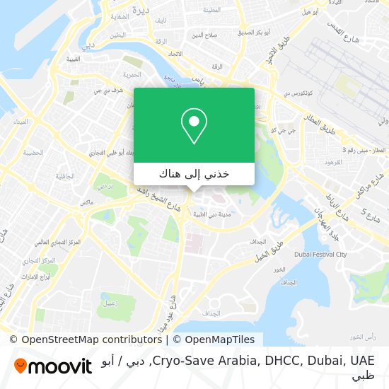 خريطة Cryo-Save Arabia, DHCC, Dubai, UAE