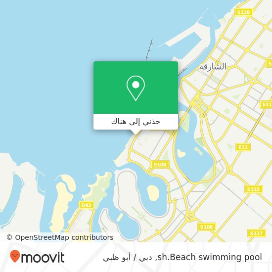 خريطة sh.Beach swimming pool