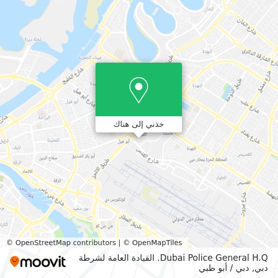 خريطة Dubai Police General H.Q. القيادة العامة لشرطة دبي