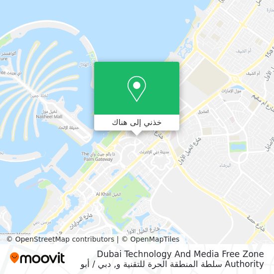 خريطة Dubai Technology And Media Free Zone Authority سلطة المنطقة الحرة للتقنية و