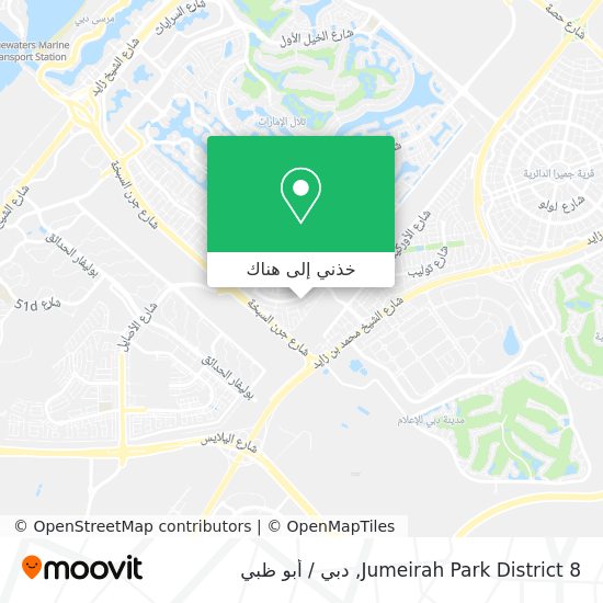 خريطة Jumeirah Park District 8