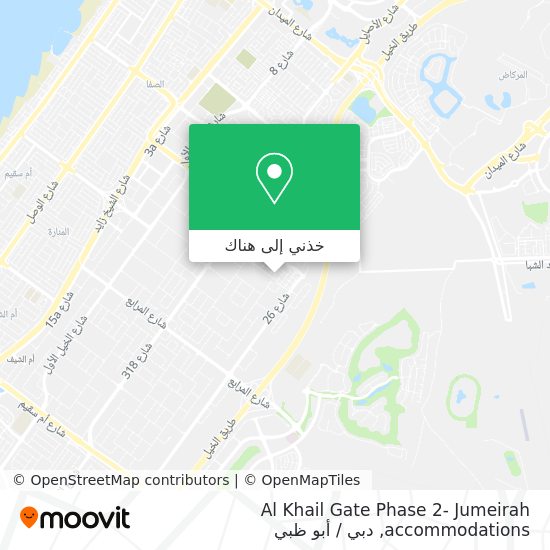 خريطة Al Khail Gate Phase 2- Jumeirah accommodations