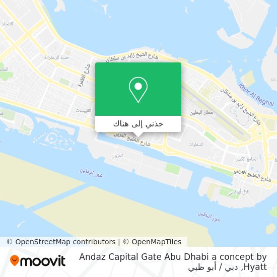 خريطة Andaz Capital Gate Abu Dhabi a concept by Hyatt