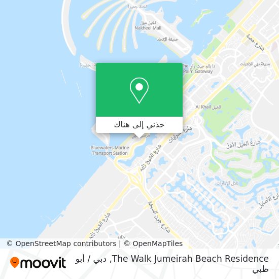 خريطة The Walk Jumeirah Beach Residence