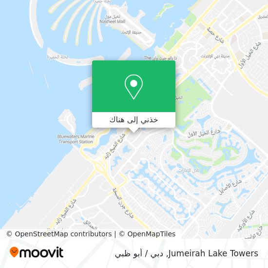 خريطة Jumeirah Lake Towers