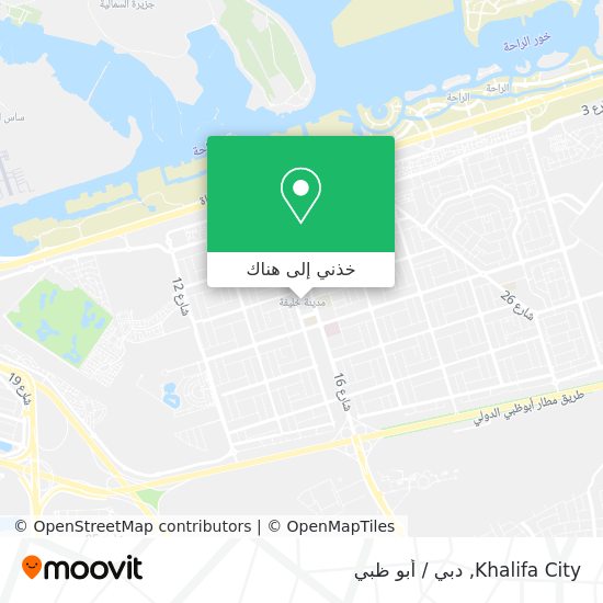 خريطة Khalifa City