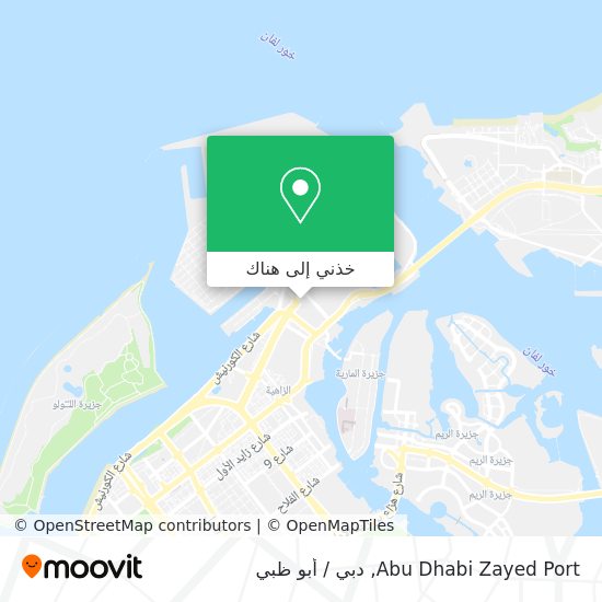 خريطة Abu Dhabi Zayed Port