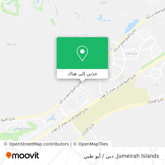 خريطة Jumeirah Islands