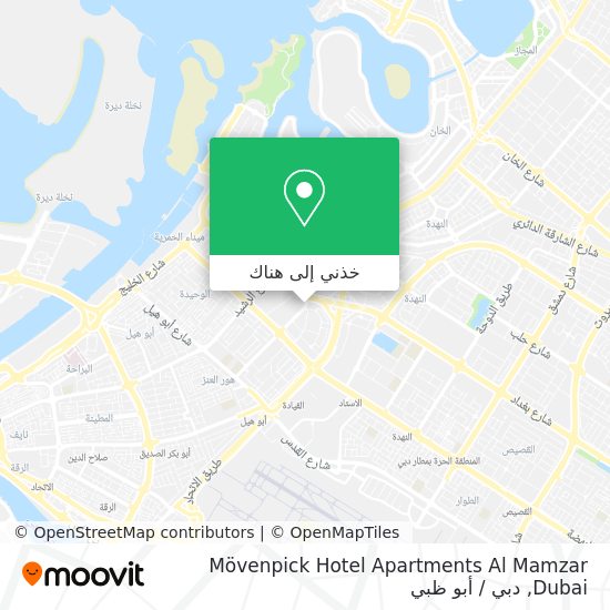 خريطة Mövenpick Hotel Apartments Al Mamzar Dubai