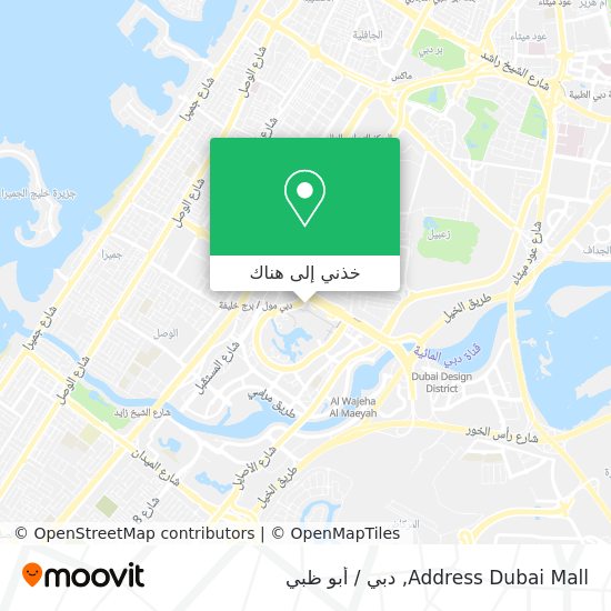 خريطة Address Dubai Mall