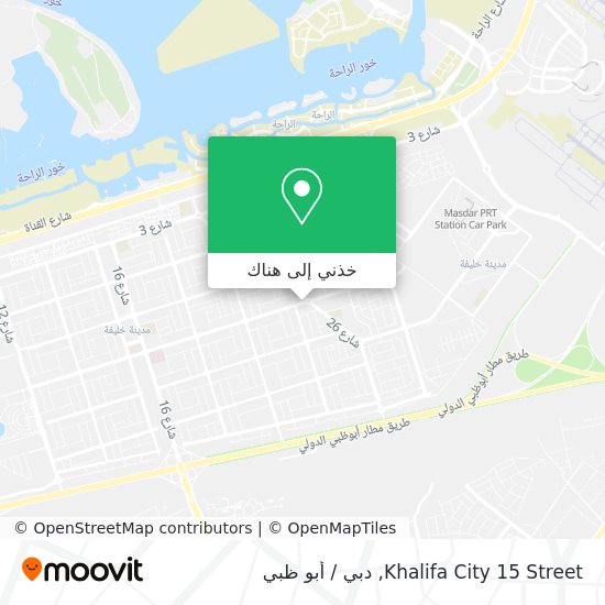 خريطة Khalifa City 15 Street
