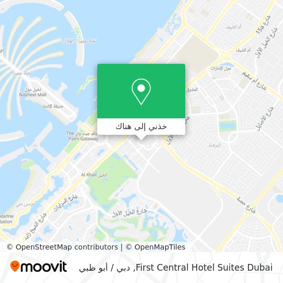 خريطة First Central Hotel Suites Dubai