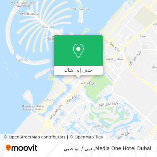 خريطة Media One Hotel Dubai