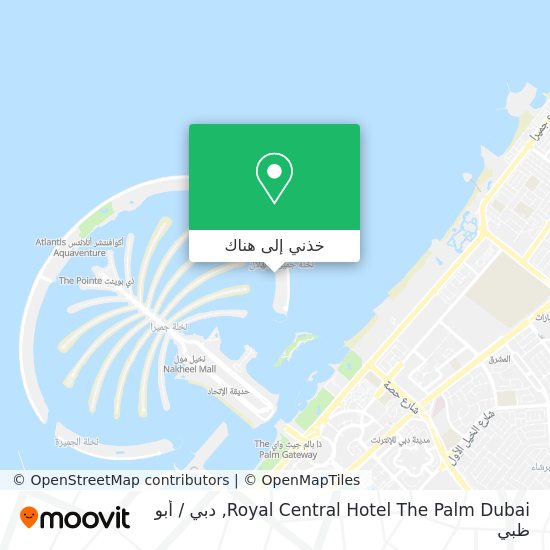 خريطة Royal Central Hotel The Palm Dubai