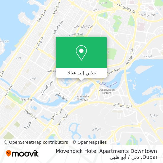 خريطة Mövenpick Hotel Apartments Downtown Dubai