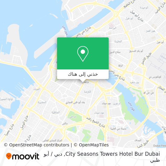 خريطة City Seasons Towers Hotel Bur Dubai