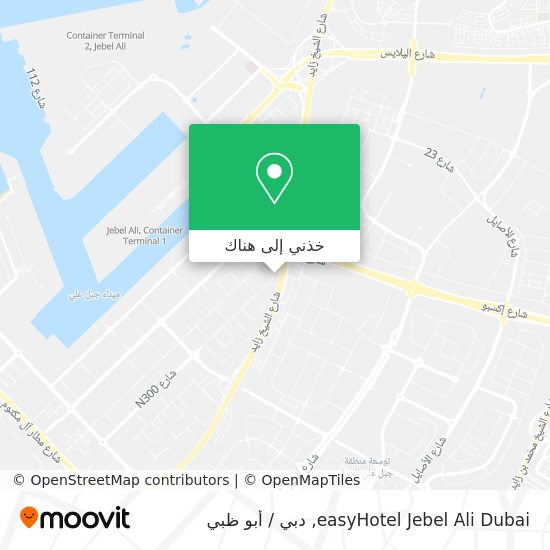 خريطة easyHotel Jebel Ali Dubai