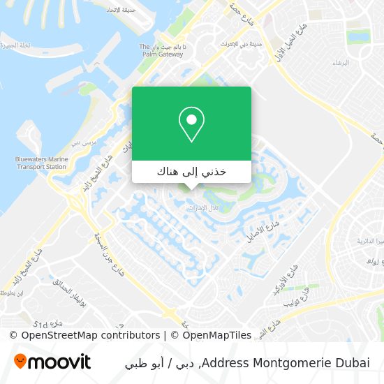 خريطة Address Montgomerie Dubai