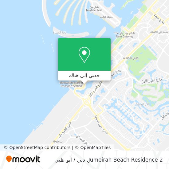 خريطة Jumeirah Beach Residence 2