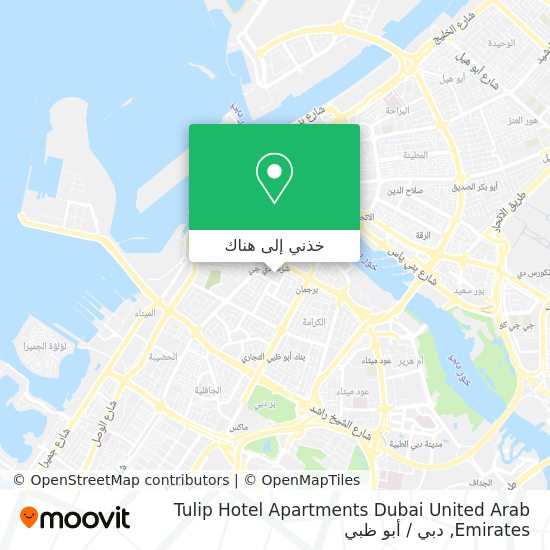خريطة Tulip Hotel Apartments Dubai United Arab Emirates