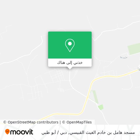خريطة مسجد هامل بن خادم الغيث القبيسي