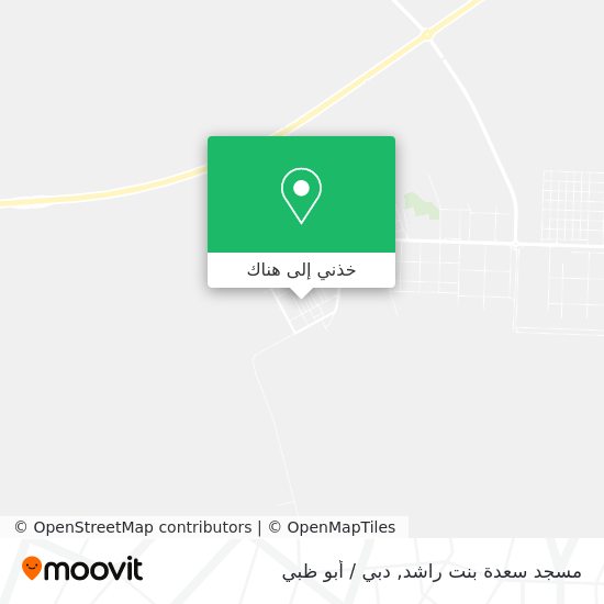 خريطة مسجد سعدة بنت راشد