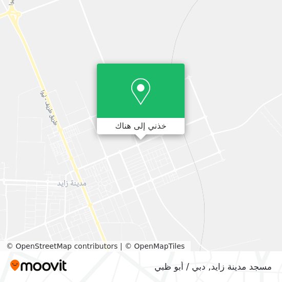 خريطة مسجد مدينة زايد