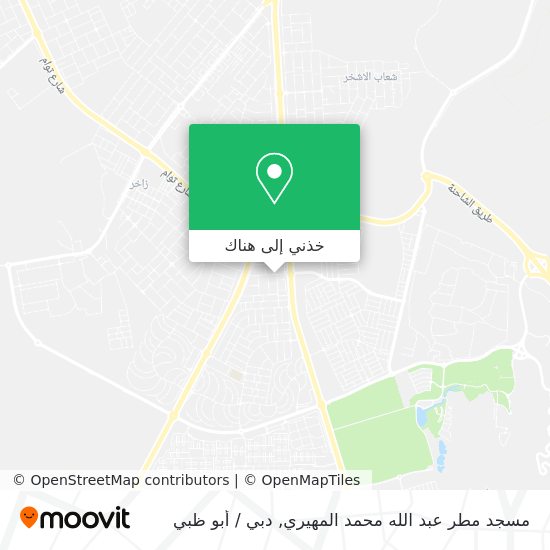 خريطة مسجد مطر عبد الله محمد المهيري