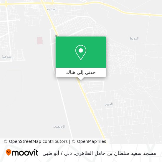 خريطة مسجد سعيد سلطان بن حامل الظاهري