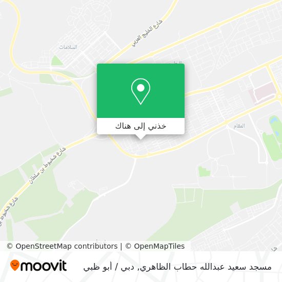 خريطة مسجد سعيد عبدالله حطاب الظاهري