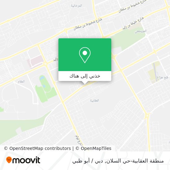خريطة منطقة العقابية-حي السلان