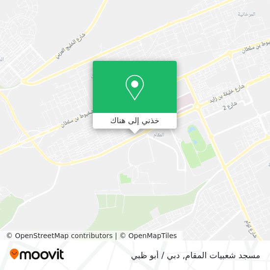 خريطة مسجد شعبيات المقام