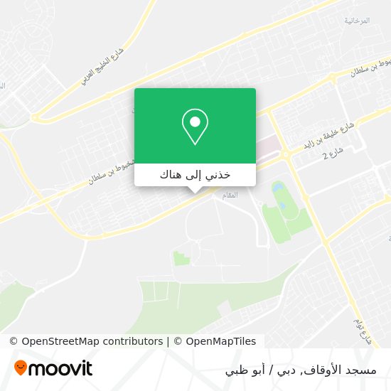 خريطة مسجد الأوقاف